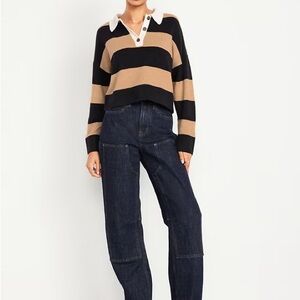 Old Navy Dark Blue Straight Leg Jeans